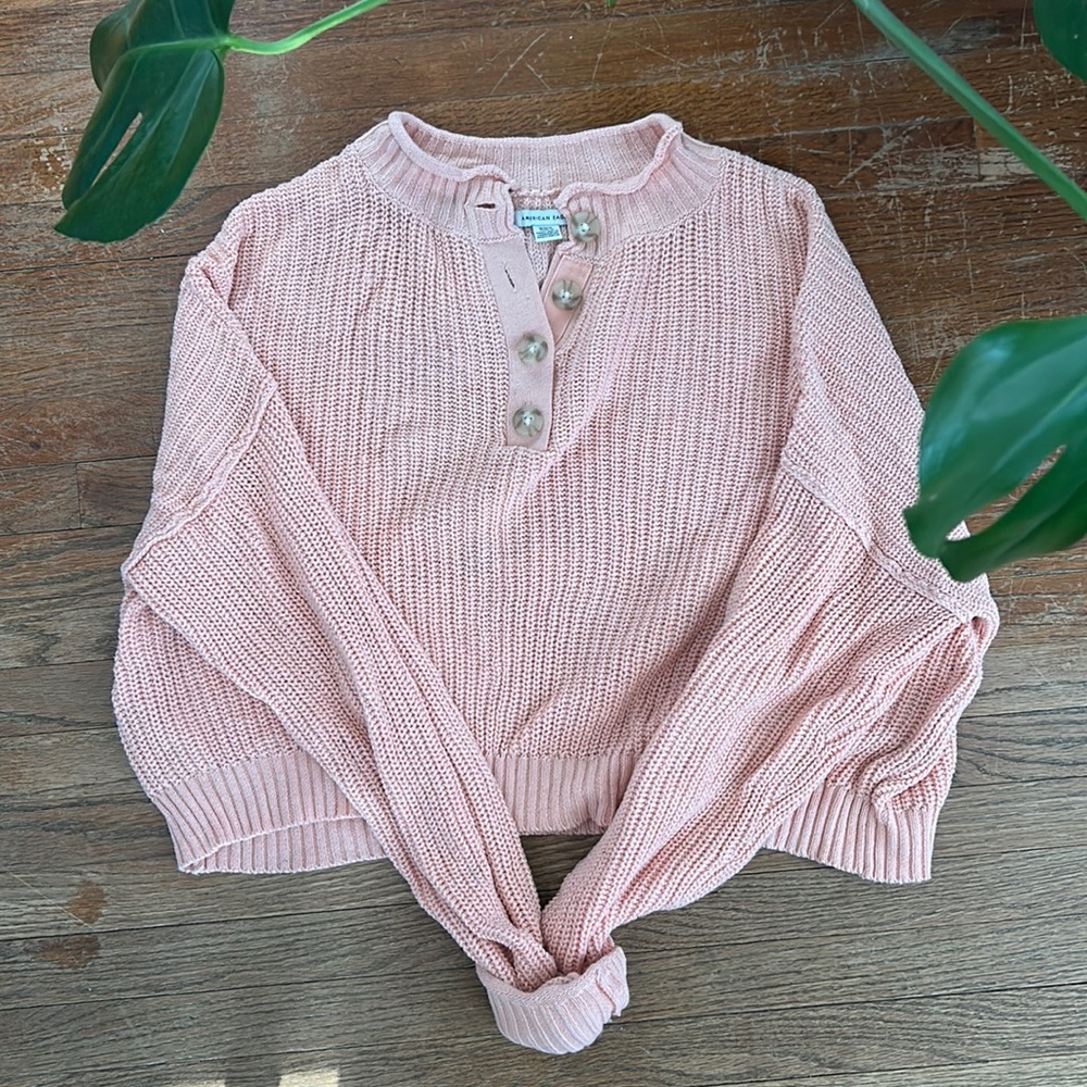 Cropped Knit Sweater